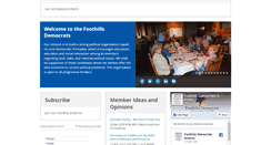 Desktop Screenshot of foothillsdemocrats.org